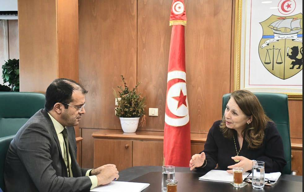 وزيرة الصناعة تبحث مع مدير عامعام بنك تمويل المؤسسات الصغرى والمتوسطة آليات المرافقة و مزيد تمويل المؤسسات