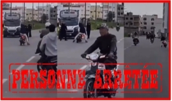 أمن سلا يوقف قاصرًا ظهر في فيديو يقود دراجة نارية بطريقة خطيرة واستعراضية قرب دورية شرطة (فيديو)