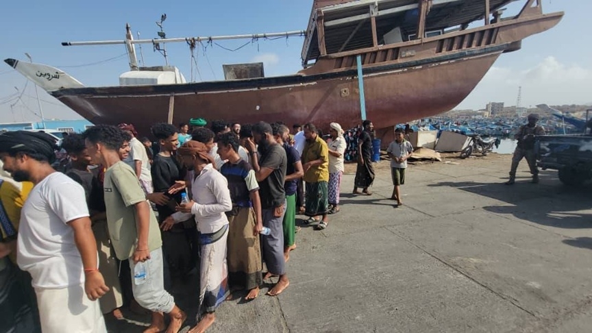 26 صياداً يمنياً يصلون حضرموت بعد إفراج سلطات بونت لاند الصومالية عنهم