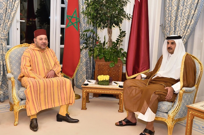 أمير قطر يهنئ الملك