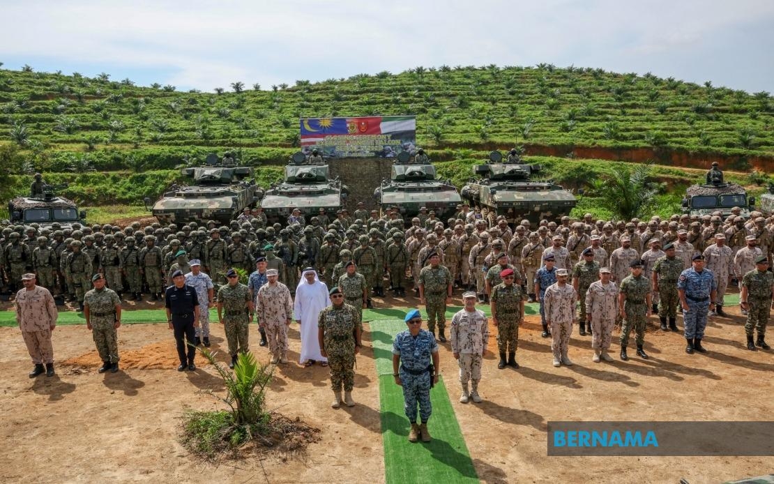 Sultan Of Pahang Graces Closing Of Malaysia-UAE Jungle Falcon Military Exercise