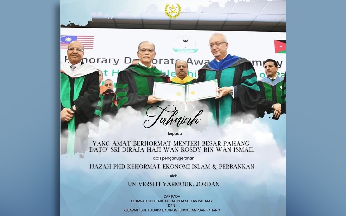 Pahang Sultan Calls For State Govt To Enhance Academic Ties With Yarmouk University