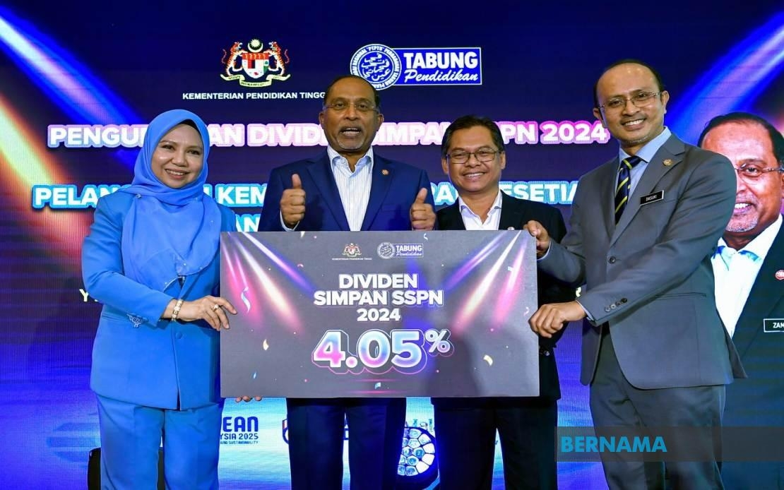 PTPTN Declares 4.05 Pct Dividend For SSPN Savers In 2024, Highest In A Decade