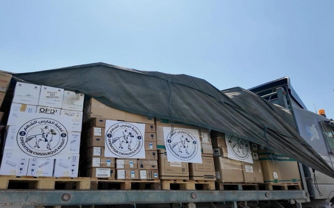 UAE Sends Urgent Medical Supplies To Gaza Under Operation Chivalrous Knight 3