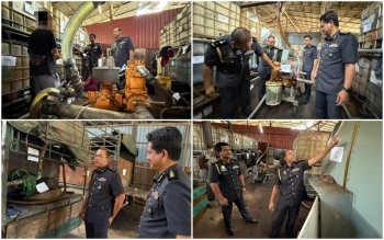 KPDN Raids Illegal Diesel Store In Taiping