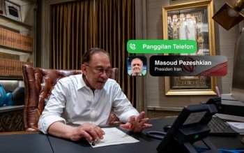 Anwar Receives Aidiladha Greetings From Iranian President, Reaffirms Support For Palestine