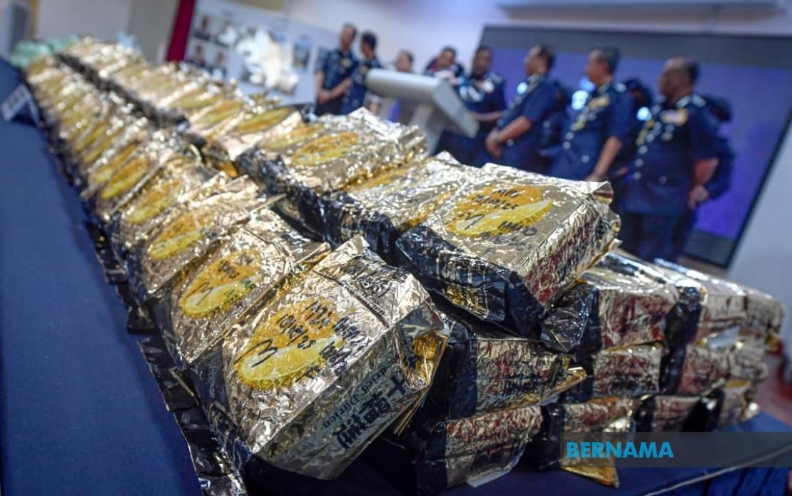 Police Seize Meth Worth RM13.6 Mln, Uncover Drug Storage House