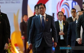 Gambar antara para pemimpin negara pada Sidang Kemuncak ASEAN ke-46 dan sidang kemuncak berkaitan di ibu negara, hari ini.