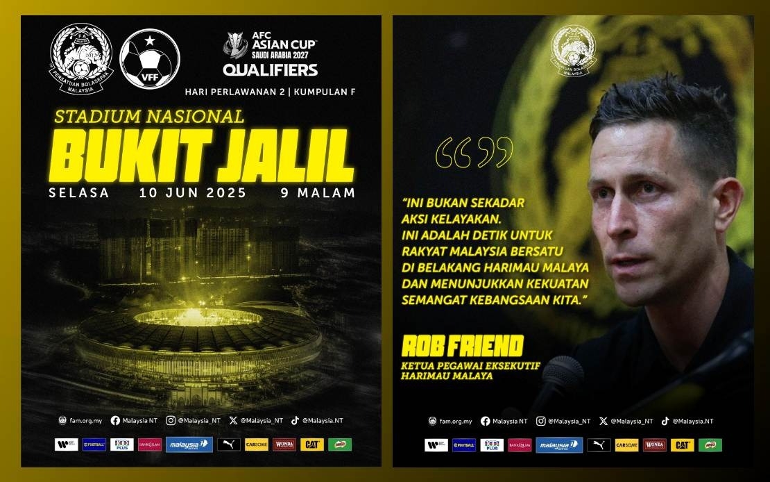 2027 Asian Cup Qualifiers: Malaysia To Play Vietnam At National Stadium On June 10