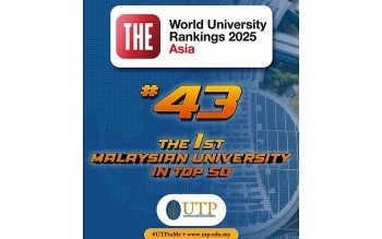 UTP Leaps In Times Higher Education Asia Rankings, Maintains Top Spot In Malaysia