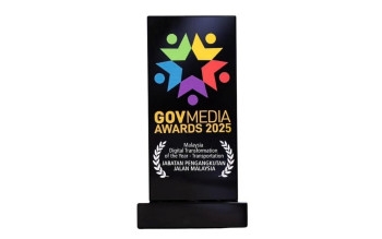 JPJ Receives Digital Transformation Of The Year - Transportation Award In Singapore