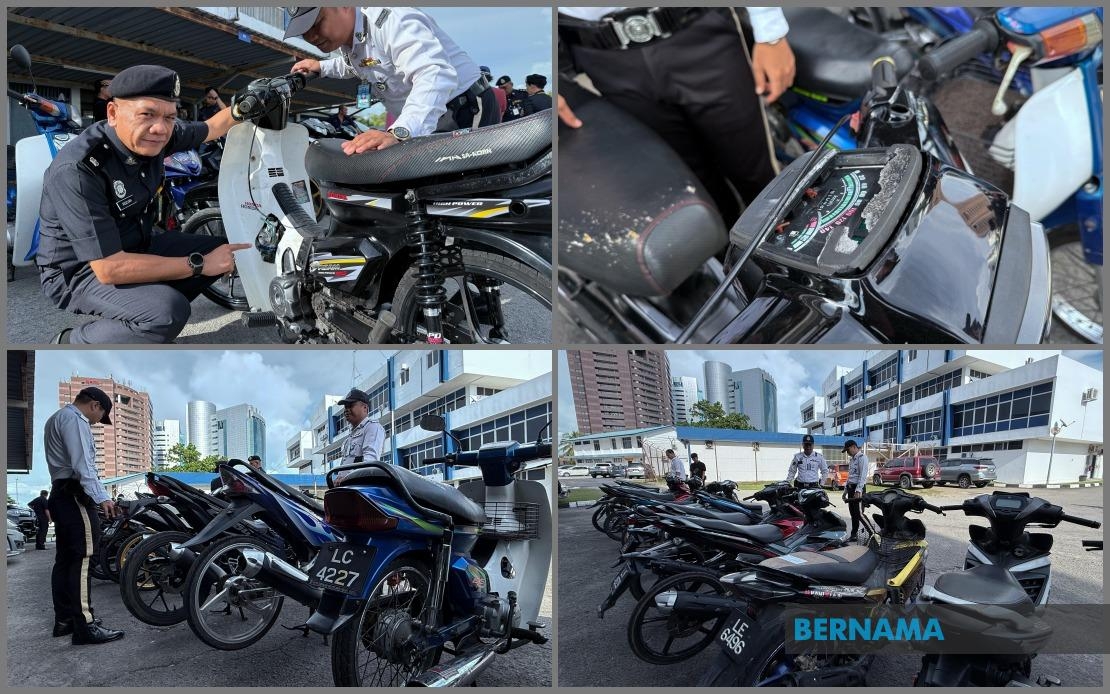 Labuan Police Seize 21 Motorcycles In Raid Against Illegal Racing