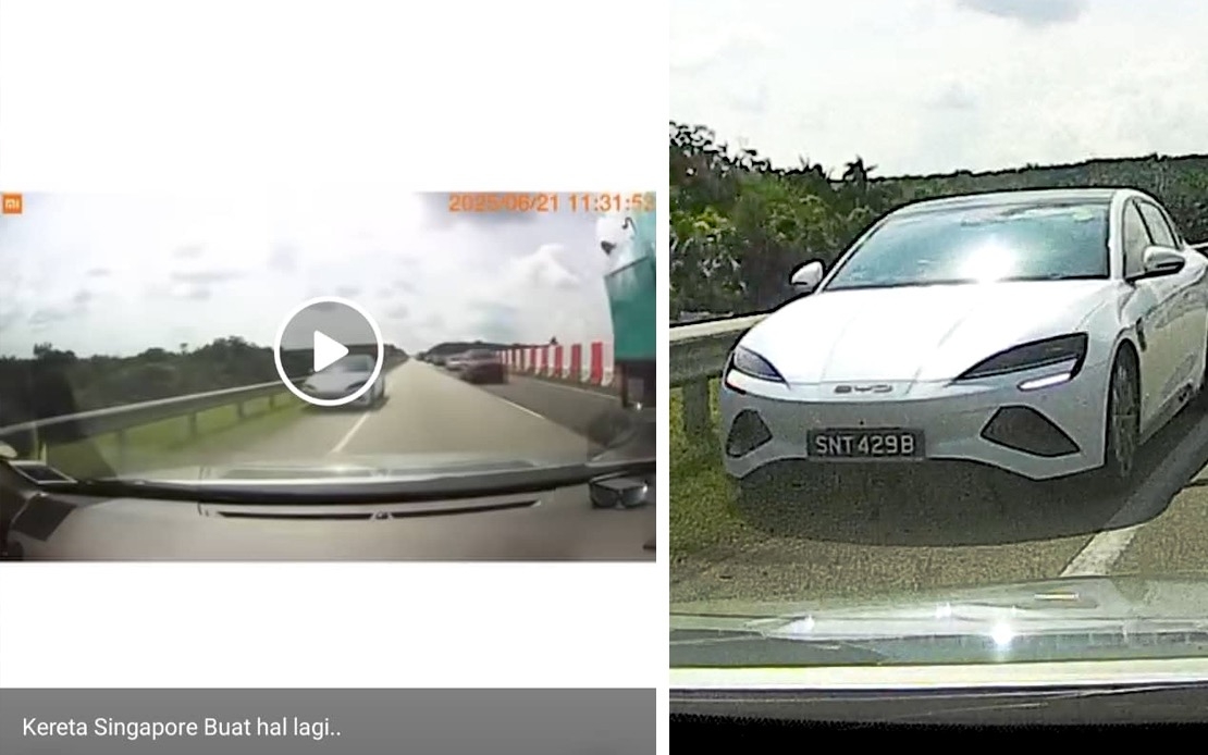 Cops Probe Singapore-Registered Car For Driving Against Traffic