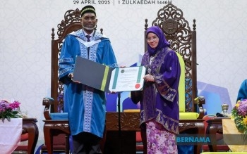Muizzu Receives Honorary PhD In Islamic Leadership, MADANI Development From IIUM