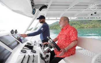 King Demonstrates Concern For Coastal Defence