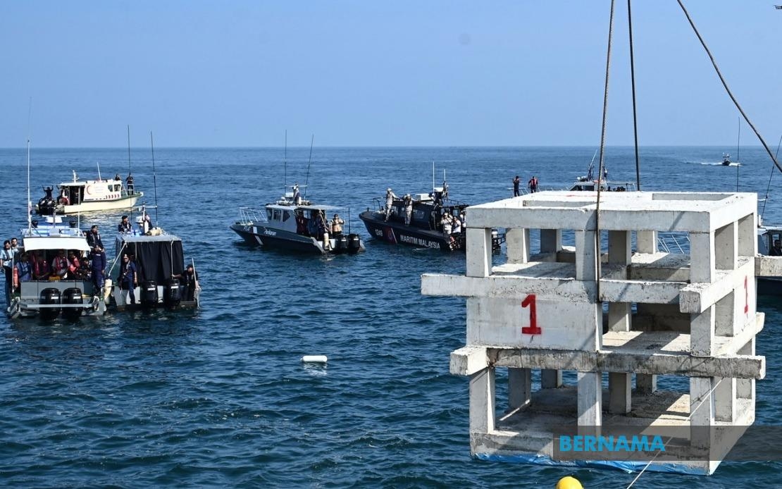 DOF Builds 74 Artificial Reefs, Generates Over RM84,000 In Fish Biomass Revenue