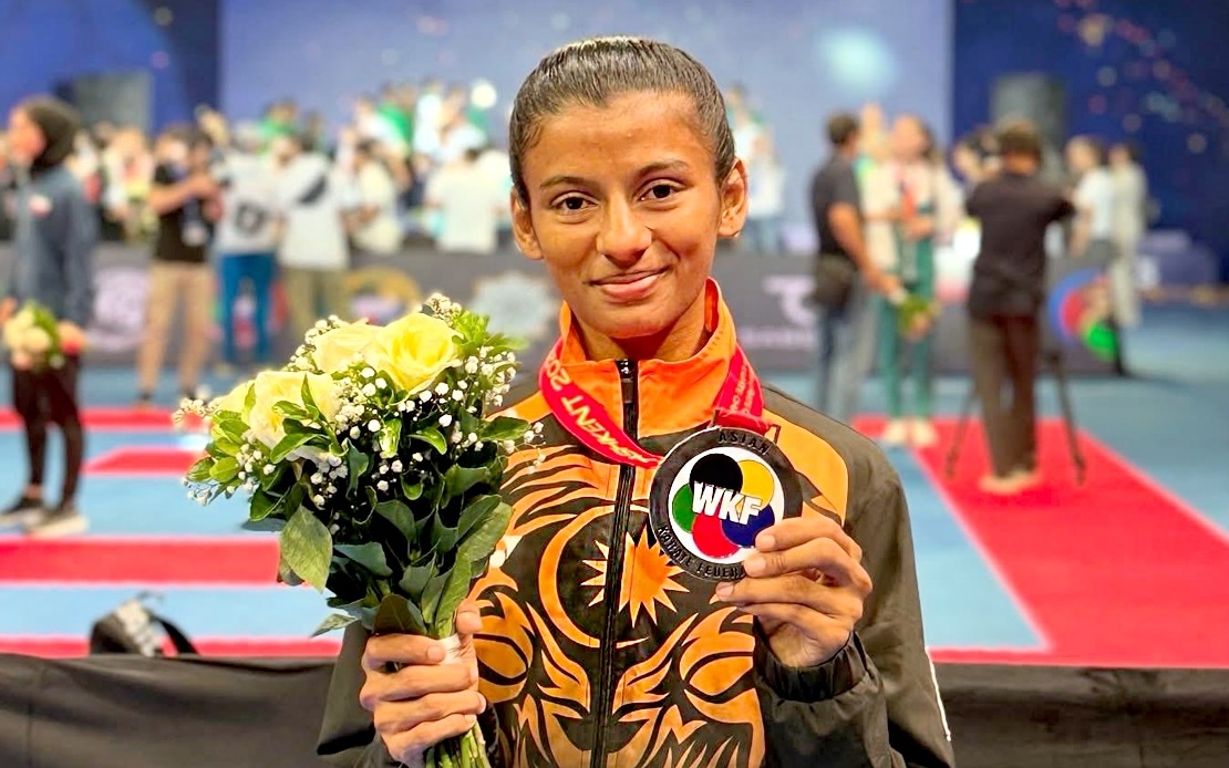 Shahmalarani Clinches Silver At Asian Karate Championships In Tashkent