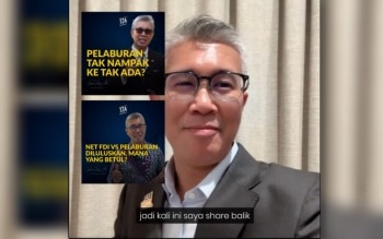 Tengku Zafrul Reiterates Difference Between MIDA-Approved Investments And Net FDI Reported By DoSM