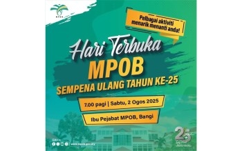MPOB To Host Open Day In Conjunction With 25th Anniversary