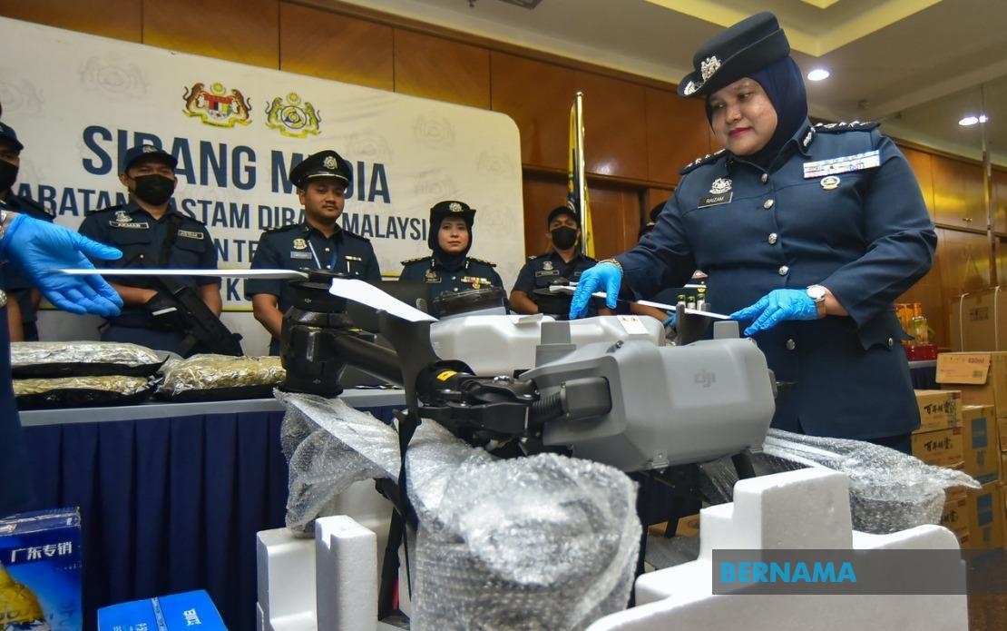 KL Customs Thwarts Smuggling Of Agri-Drones, Liquor, Cannabis Buds