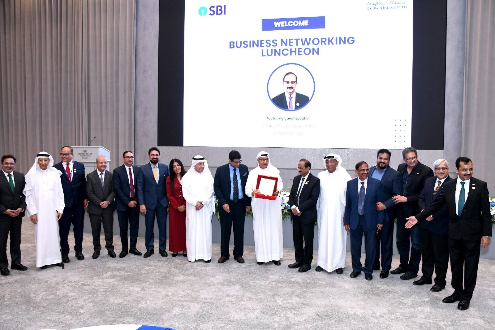 The Bahrain India Society Hosts SBI Chairman in High-Level Business Gathering