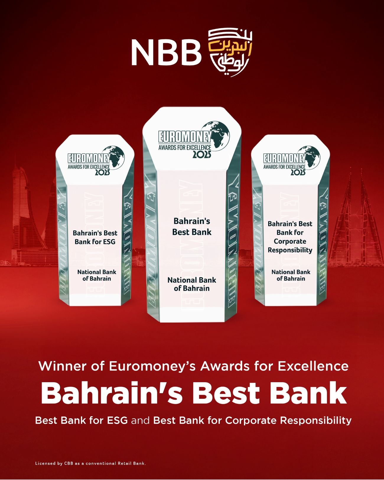 NBB Named Best Bank in Bahrain at Euromoney Awards for Excellence 2025