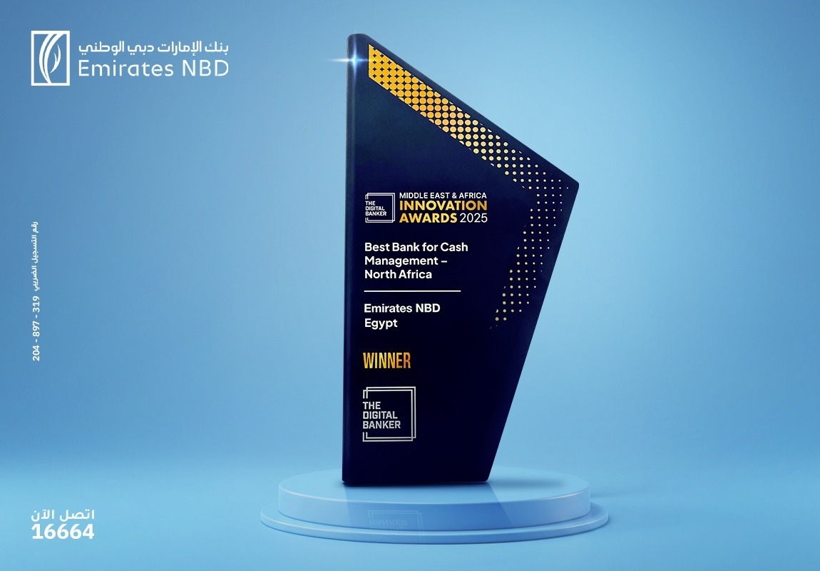 Emirates NBD Egypt Wins the Prestigious 'Best Bank for Cash Management - North Africa 2025' Award from The Digital Banker