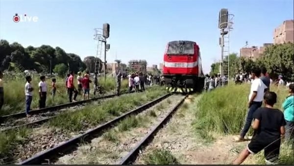 مصرع شخص صدمه قطار في البدرشين بالجيزة