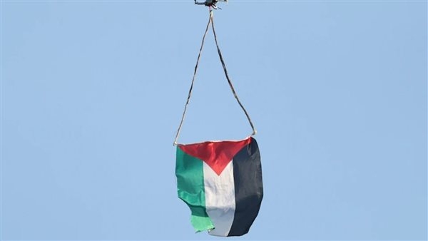 بسبب صفقة إسرائيلية.. ناشطون يرفعون علم فلسطين فوق ملعب بألمانيا بطائرة دون طيار خلال مباراة رجبي
