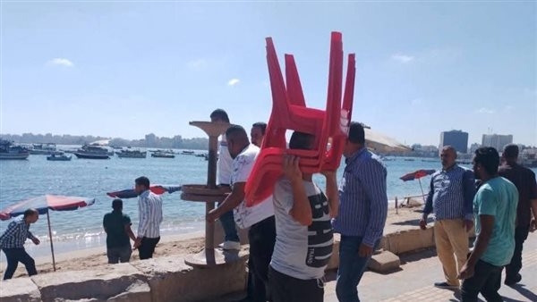 إزالة 279 حالة إشغال خلال حملة مكبرة بطريق الكورنيش في الإسكندرية