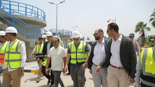 وفد من البنك الدولي والبنك الآسيوي يتفقد مشروعات الصرف الصحي الجارية بتلا في المنوفية