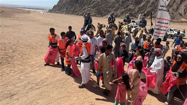 أمانة السياحة بـ الجبهة الوطنية تطلق مبادرة بيئتنا مسؤوليتنا لنظافة المناطق البرية السياحية بشرم الشيخ│ صور