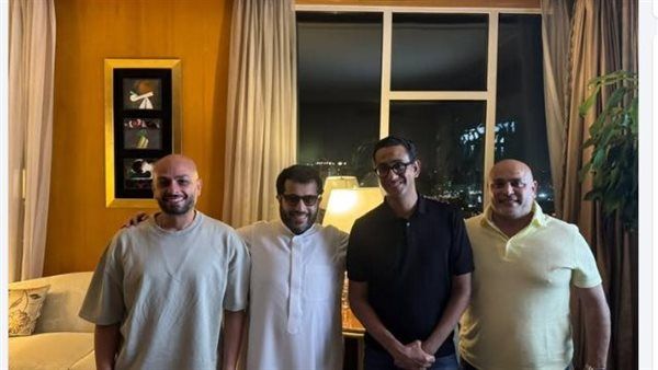 تركي آل الشيخ يشوق الجمهور لـ الفيل الأزرق 3 بصورة مع أحمد مراد ومروان حامد