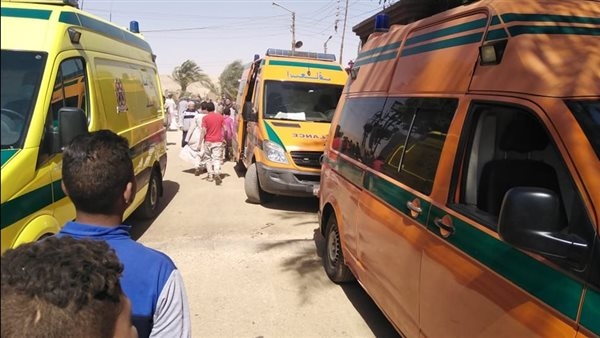 انقلاب سيارة ميكروباص علي الطريق الدولي الساحلي بكفر الشيخ وإصابة 14 شخصا