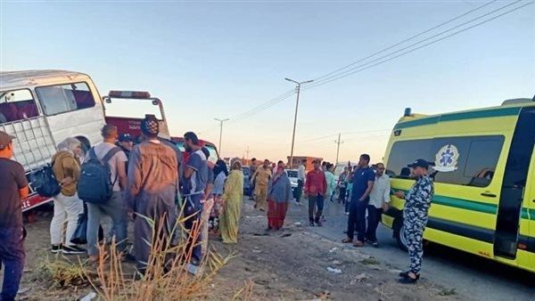 بينهم 3 أشقاء.. إصابة 7 أشخاص في حادث انقلاب سيارة على الطريق الدولي بكفر الشيخ