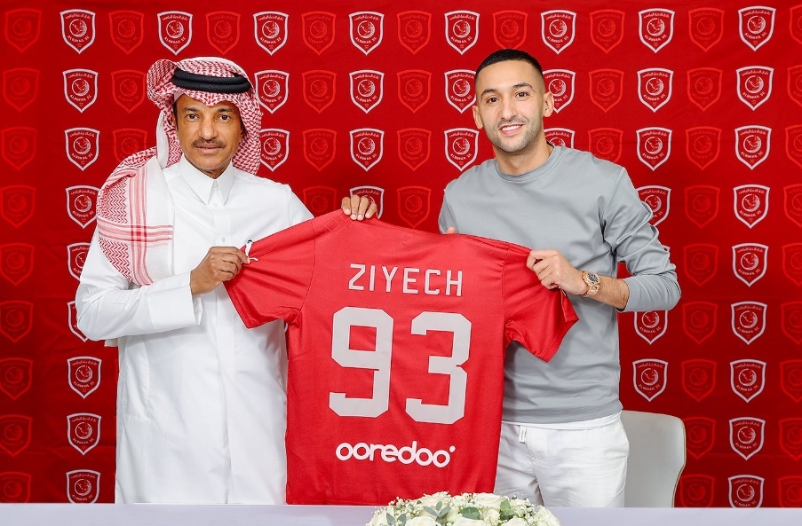 الدحيل القطري يعلن رحيل حكيم زياش
