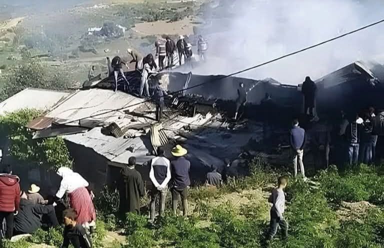 فاجعة.. حريق مهول يودي بحياة أسرة بكاملها