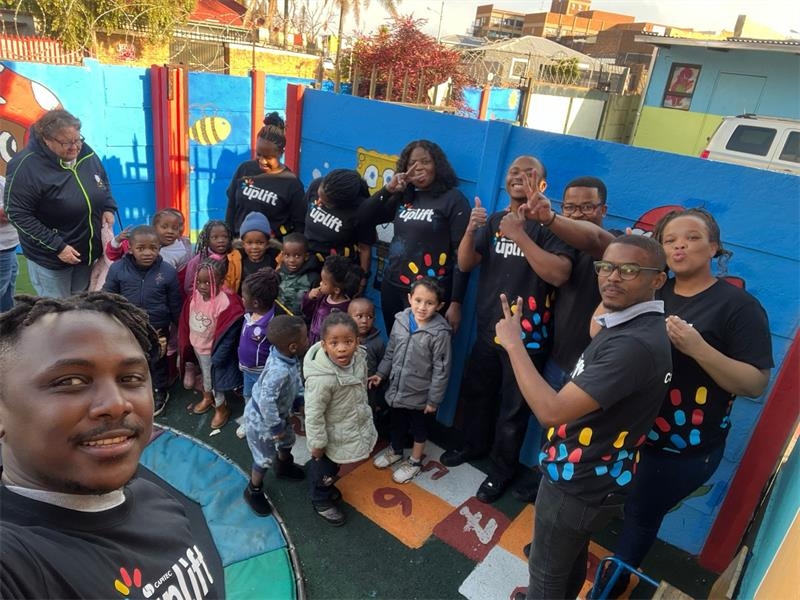 Capitec staff bring color and joy to local daycare