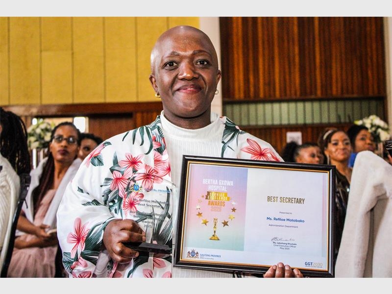Bertha Gxowa Hospital honours top secretary