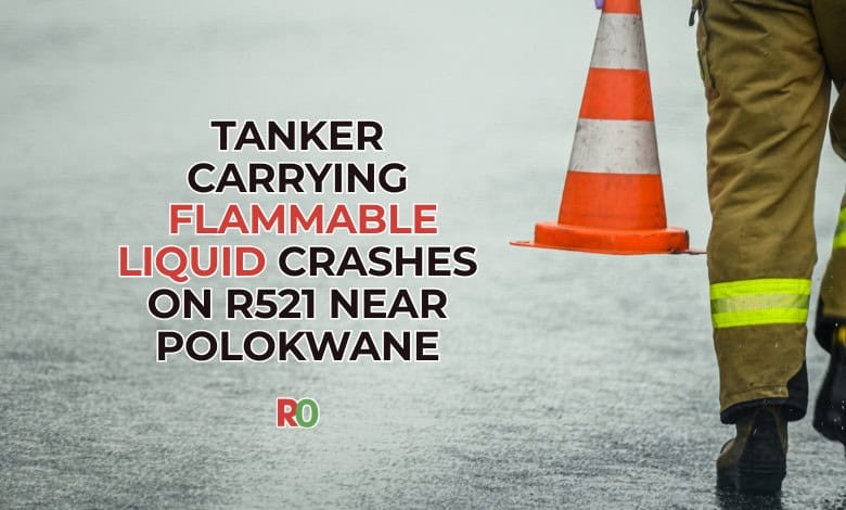 Tanker carrying flammable liquid crashes on R521 near Polokwane