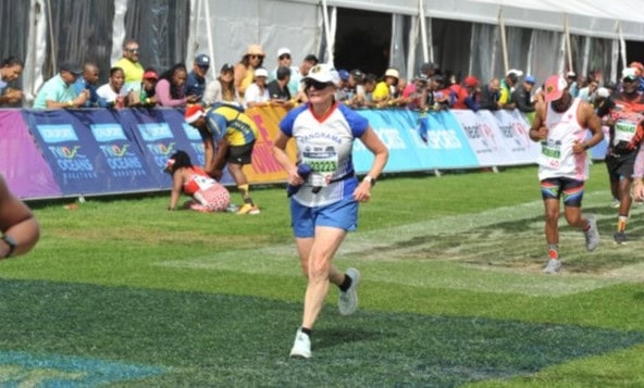 Triumphant finish for local runner
