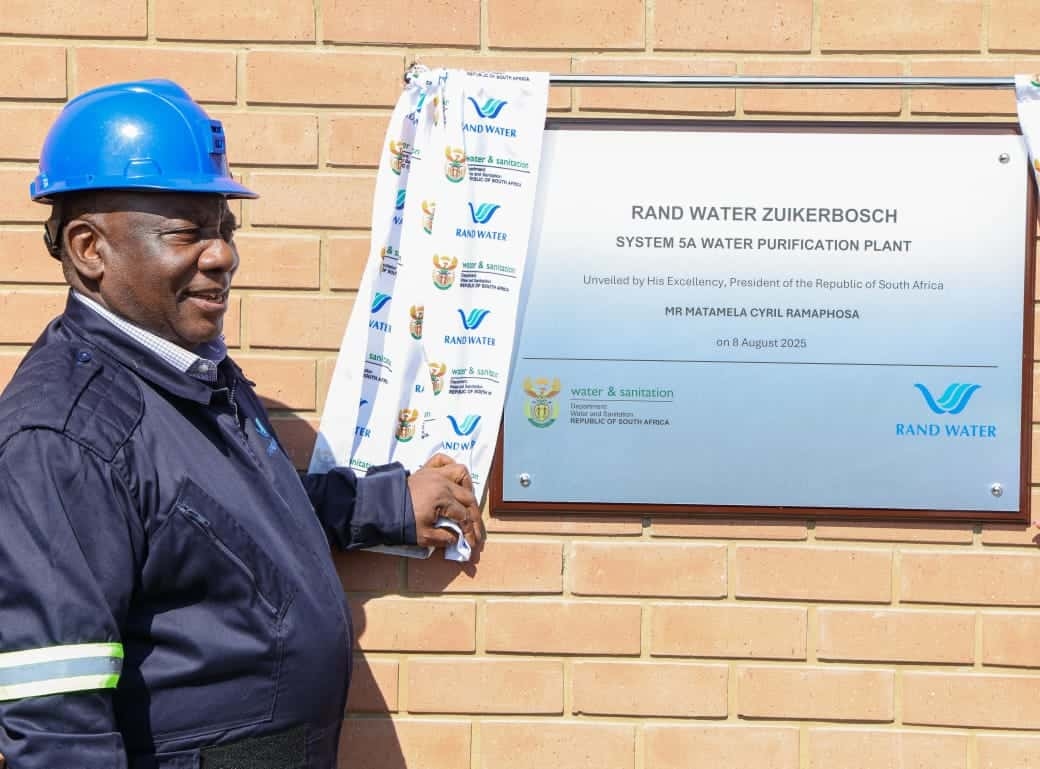 President Ramaphosa launches Zuikerbosch water purification plant