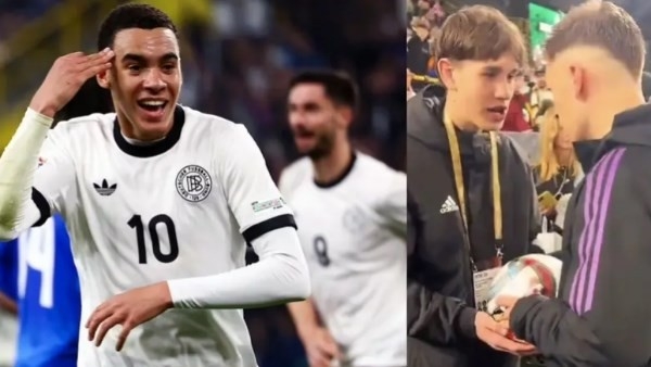 بطل في ألمانيا.. جامع كرات يشارك فى صنع هدف ويسرق الأضواء