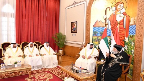 البابا تواضروس لـ ولي عهد الفُجيرة: الكنيسة تبنى علاقاتها على المحبة مع الجميع