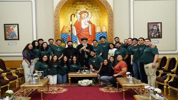 البابا تواضروس يستقبل مجموعة من خدام إيبارشية جنوبي الولايات المتحدة