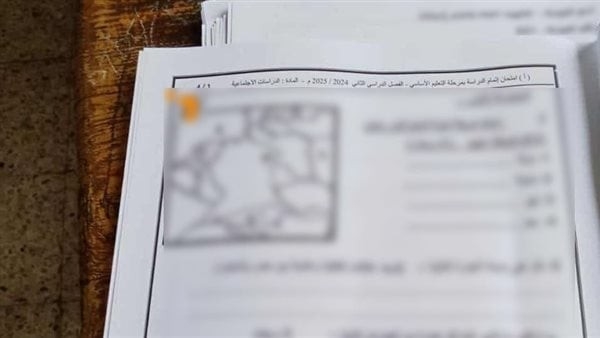 طمس الباركود وترك بيانات اللجنة، صورة امتحان الدراسات المتداولة تكشف ناشرها