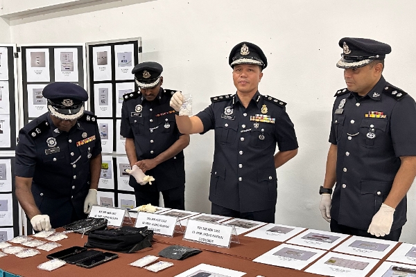 152 held and 1.3kg drugs seized in Sandakan Operation