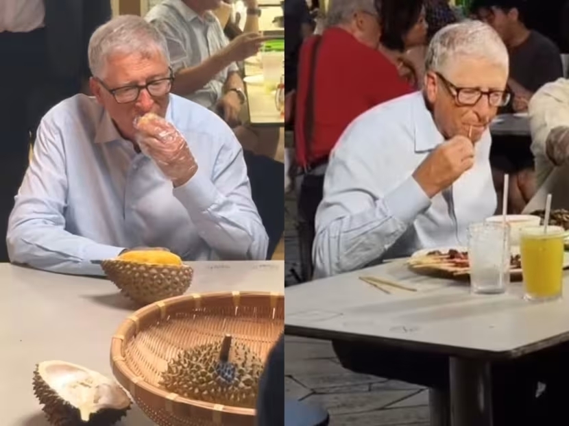 Gates of flavour: Microsoft founder samples Singapore street food