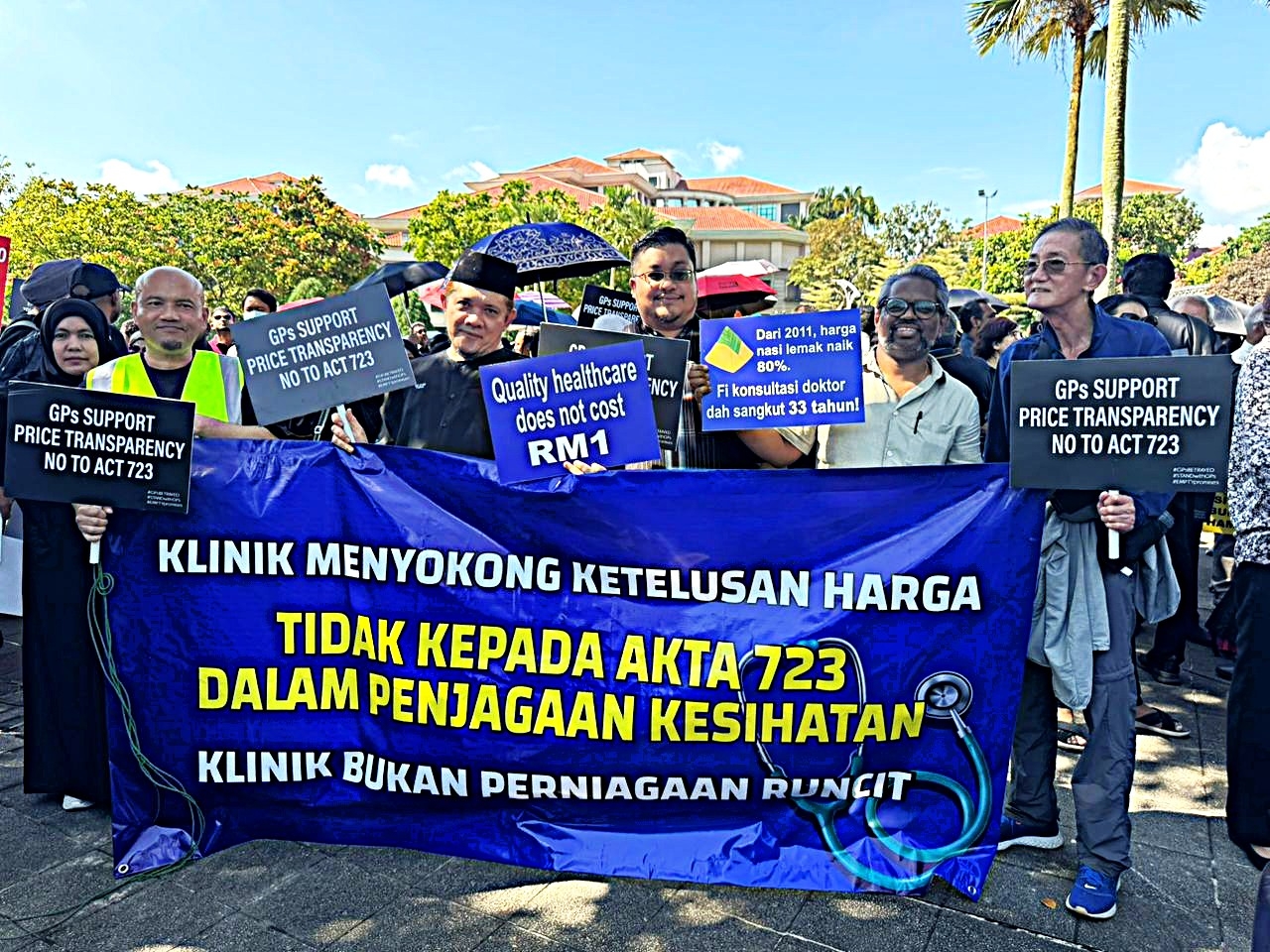 Sabah docs back protest