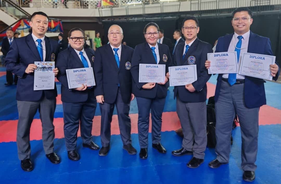 Five Sabahan karate officials pass their exams